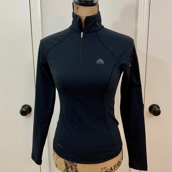 Nike ACG Tops - NIKE ACG FIT DRY Black 1/4 Zip Pullover | XS